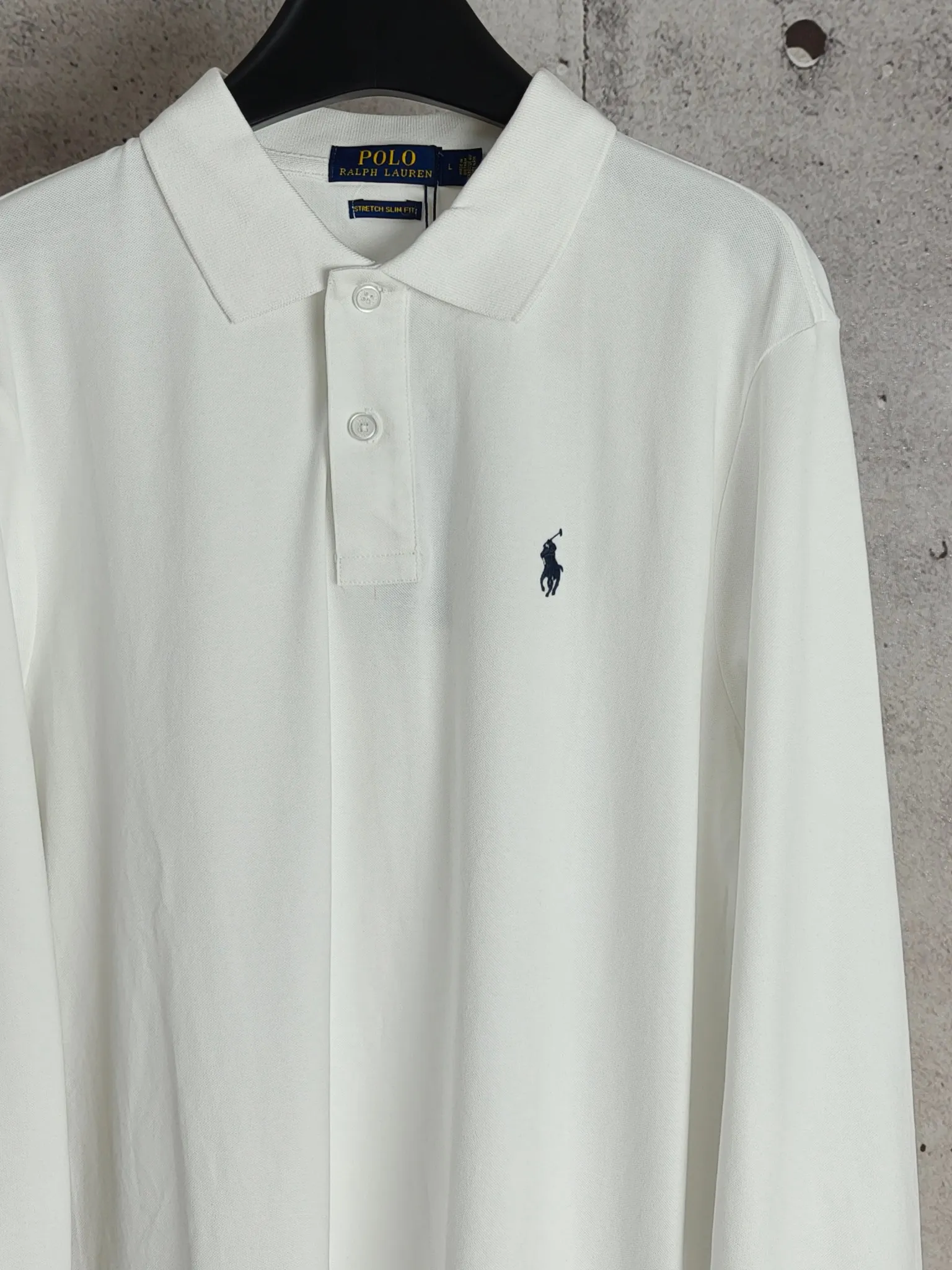 P200 Real shot quality High version Ralph Lauren pony embroidered polo shirt lapel long sleeves High-end quality Complete with three labels, comfortable and breathable, classic and simple, exquisite and fashionable, details show high-end quality Color: black, white, gray, navy blue Size: M-XXL